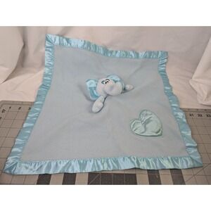 Baby Boom Elephant Blue Lovey Musical Security Blanket Stuffed Animal Toy